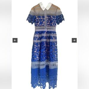 Worn once, tags are removed. In great condition. Self portrait dress midi, UK12